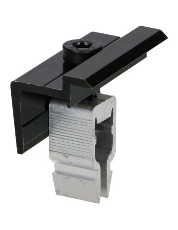PINCE Fixation SOLAIRE 30X55 Aluminium Noir