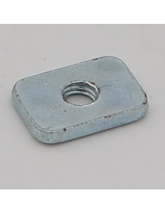 Platine Rectangulaire M6 20X14X3 Acier zingué