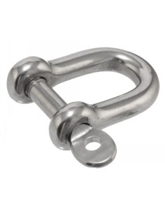 Manille Droite Forgée axe imperdable Inox A4 Diamètre 6