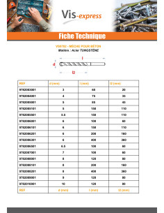 Mèche pour béton 5X150 2