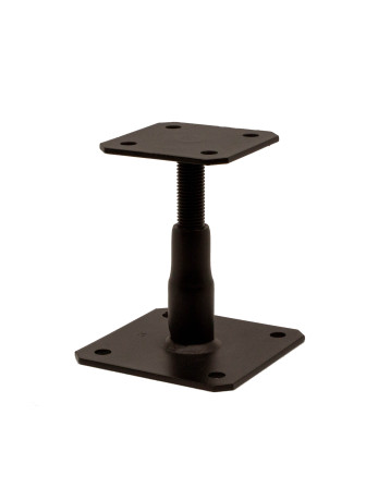 Pied de poteau réglable SIMPSON Strong Tie 130X130 RAL9005 noir foncé