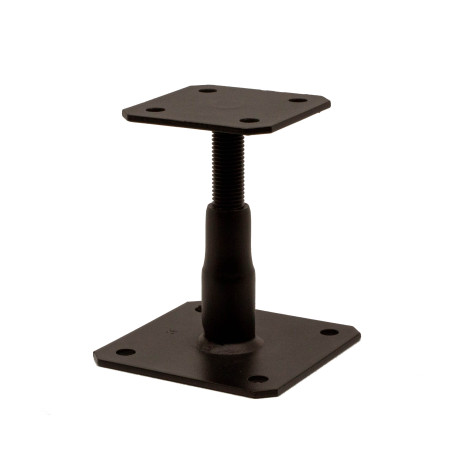 Pied de poteau réglable SIMPSON Strong Tie 130X130 RAL9005 noir foncé