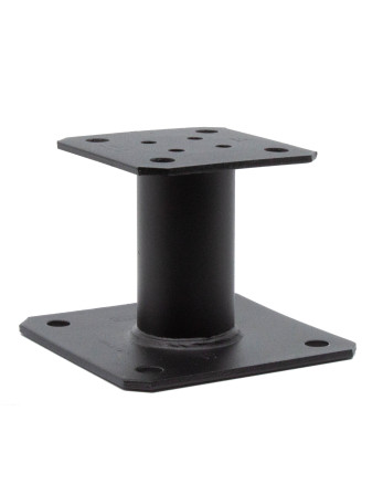 Pied de poteau fixe SIMPSON Strong Tie 130X130 RAL9005 noir foncé