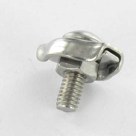 Serre cable plat simple Inox A4 Diamètre 8
