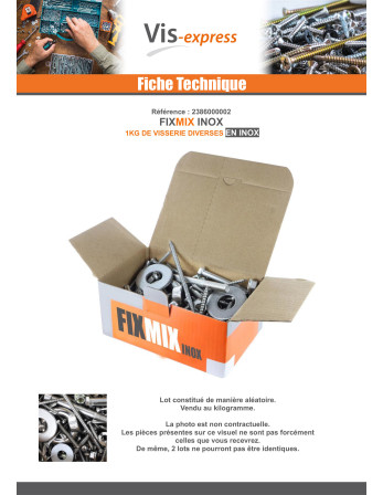 KG De VISSERIE DIVERSE En Inox FIXMIX