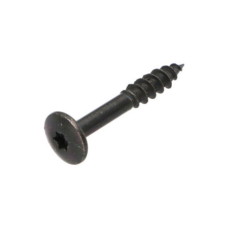 Vis Penture 6X50 Filetée sur 20 TORX T30 Acier zingué noir