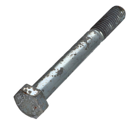 Corps de boulon filetage partiel Tête hexagonale TH M12X100 Classe 8.8 Acier zingué Rouillé