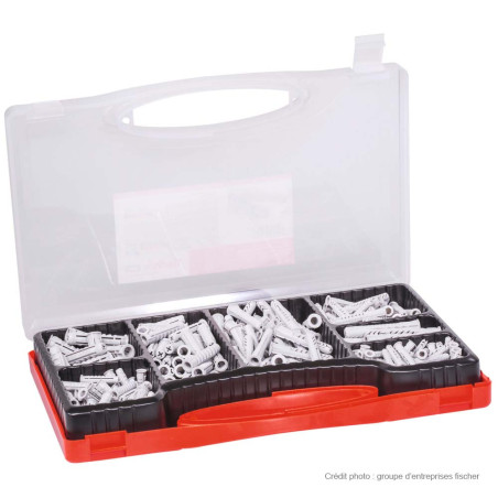 Assortiment de 290 Cheville Universelle Fischer UX Filetée sur SX