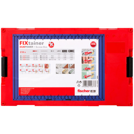 Assortiment de Vis et Cheville Fischer FIXTAINER