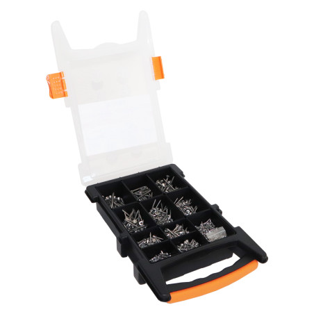 Assortiment de 1200 Vis bois TEKOR Tête fraisée Cranté TORX Inox A2