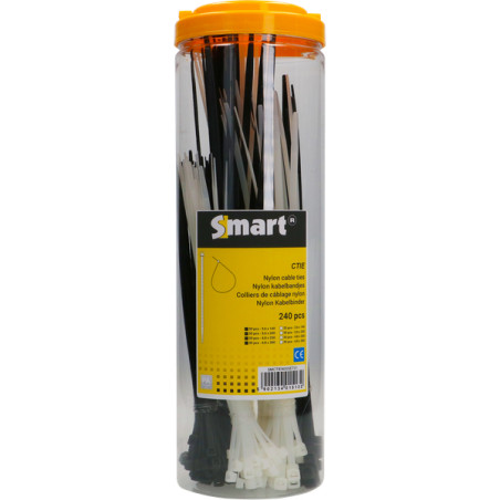 Assortiment de 240 Colliers de serrage Nylon