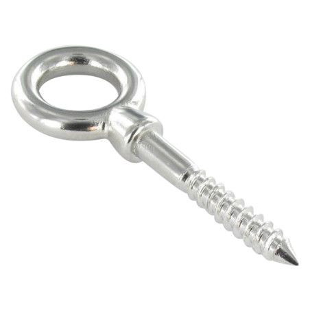 Piton Bois Oeil 10X100 Oeil 22 Inox A4