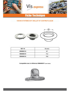 Fixation avec oeillet Inox A2 Diamètre 11.2 2