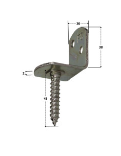 Lot de 4 equerres pour panneau tressé en forme L avec vis... 2