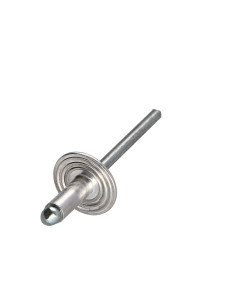 Rivet aveugle Aluminium Tige acier 3.2X8 Tête Large