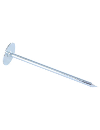 Kg de pointes Embase collerette ronde Diamètre de tête: 20 Acier zingué 3.5X60