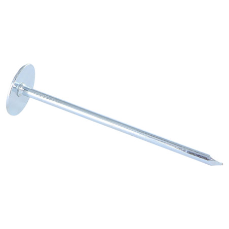 Kg de pointes Embase collerette ronde Diamètre de tête: 20 Acier zingué 3.5X60