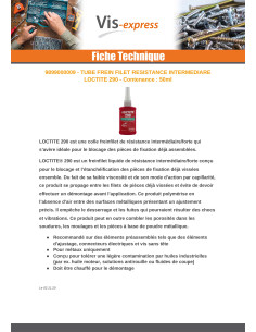 Frein filet Resistance intermédiaire LOCTITE 290 2