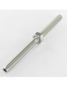 Embout à sertir fileté Pas Droite Inox A4 Câble 3... 2