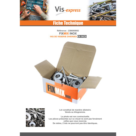 KG De VISSERIE DIVERSE En Inox FIXMIX