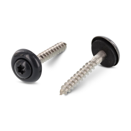 Vis faitage Tête fraisée bombée TFB TORX T20 Inox A2 RAL7016 gris anthracite 4.5X35 Rondelle d'étanchéite EPDM