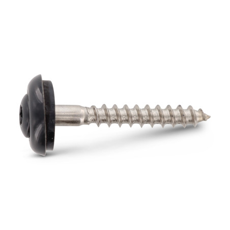 Vis faitage Tête fraisée bombée TFB TORX T20 Inox A2 RAL7016 gris anthracite 4.5X35 Rondelle d'étanchéite EPDM
