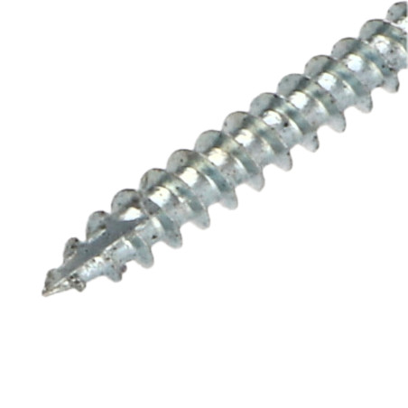 Vis bois TEKOR Tête fraisée Cranté 5X40 TORX T25 Pointe antifendage type 17 RAL9005 noir foncé