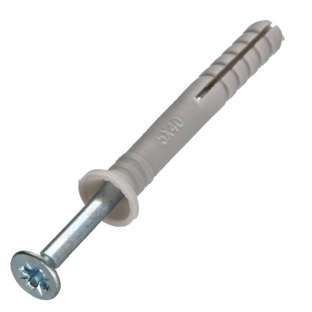 Cheville à frapper Tête fraisée 5X40 + Vis 3.5X45