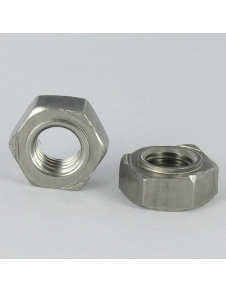 1 x Ecrou Hexagonal HU à souder Inox A2 M16