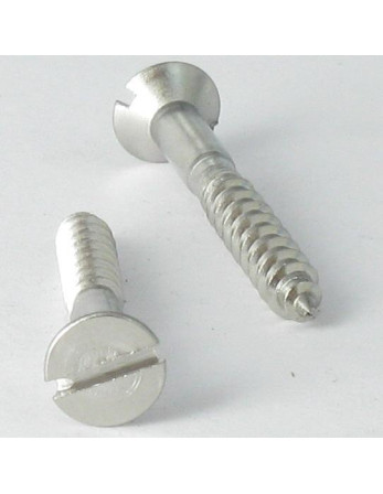Vis bois Tête fraisée Fendue 5X70 Inox A4