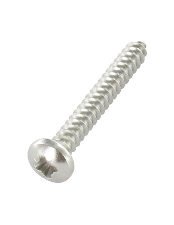 Vis tôle tête cylindrique bombée large Pozi 4.8X60 Inox A4