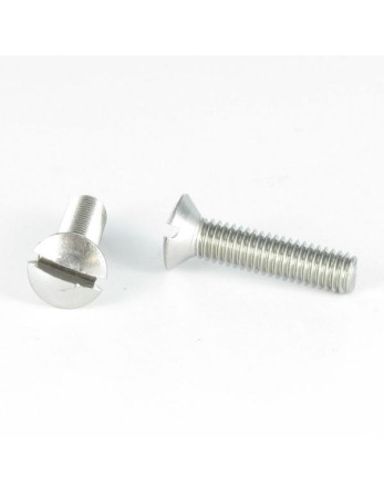Vis métaux Tête fraisée bombée TFB Fendue M8X25 Inox A4