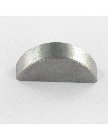1 x Clavette disque demie lune Acier brut 2X2.6 Longueur 7