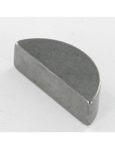 1 x Clavette disque demie lune Acier brut 4X5 Longueur 13