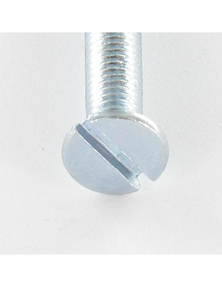 1 x Vis métaux Tête fraisée TF Fendue M10X30 Acier zingué