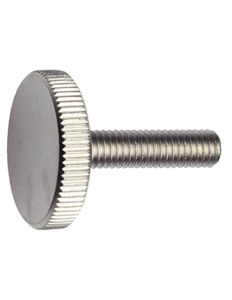 1 x Vis métaux Moletée Basse Inox A1 M6X16