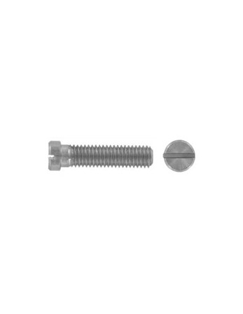 Vis métaux Tête cylindrique TC Réduite Fendue Inox A2 M5X12 Filetage total