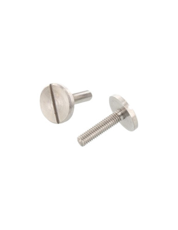 Vis métaux Tête cylindrique large TCL Fendue Inox A1 M6X16 Filetage total