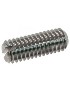 Vis métaux Sans tête Fendue Bout cuvette Inox A2 M4X5