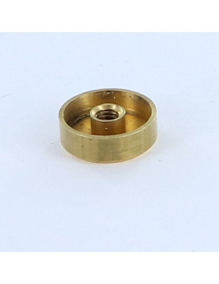 1 x Rosace Plate Laiton 15 Taraudage borgne M4