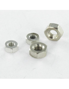 Ecrou Laiton chrome Hexagonal HU M4