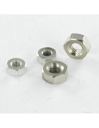 Ecrou Laiton nickelé Hexagonal HU M4