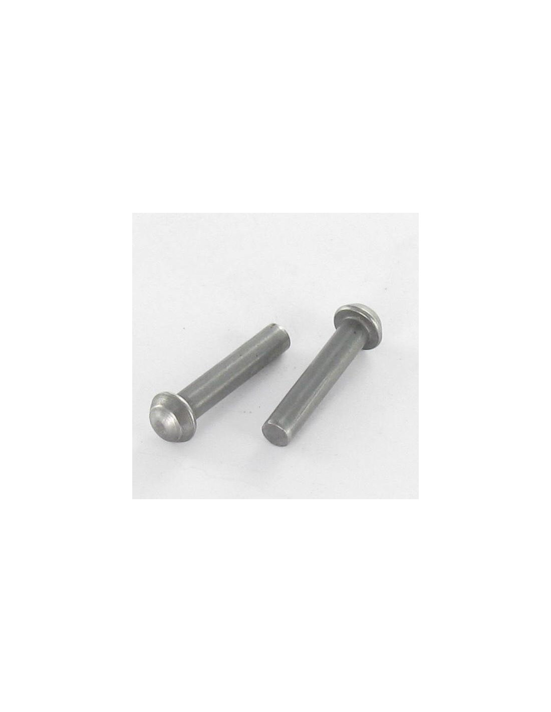 Lot De 10 Rivets à Vis En Laiton - Tête Ronde 8 Mm - Marque Zerberus - Neufs, Parfaits Pour La Maroquinerie Ou La Sellerie