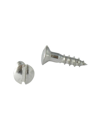 Vis bois Inox A2 Tête fraisée bombée TFB Fendue 4X30