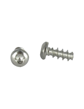 Vis pvc tête cylindrique bombée large 5X14 TORX T20 Inox A2 Diamètre de tête: 9.5