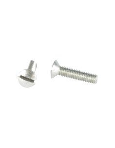 Vis métaux Inox A2 Tête fraisée bombée TFB Fendue M4X6