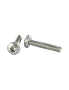 Vis métaux tête cylindrique bombée large Inox A2 M4X12...