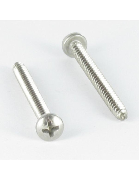 1 x Vis tôle Tête cylindrique large TCL Phillips 3.5X45 Inox A2