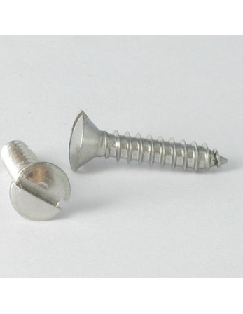 Vis tôle Tête fraisée bombée TFB Fendue 3.5X6.4 Inox A4