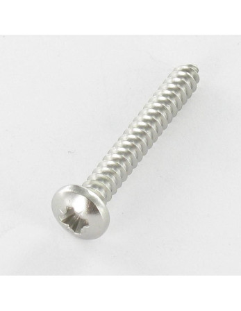 Vis tôle tête cylindrique bombée large Pozi 4.8X38 Inox A4